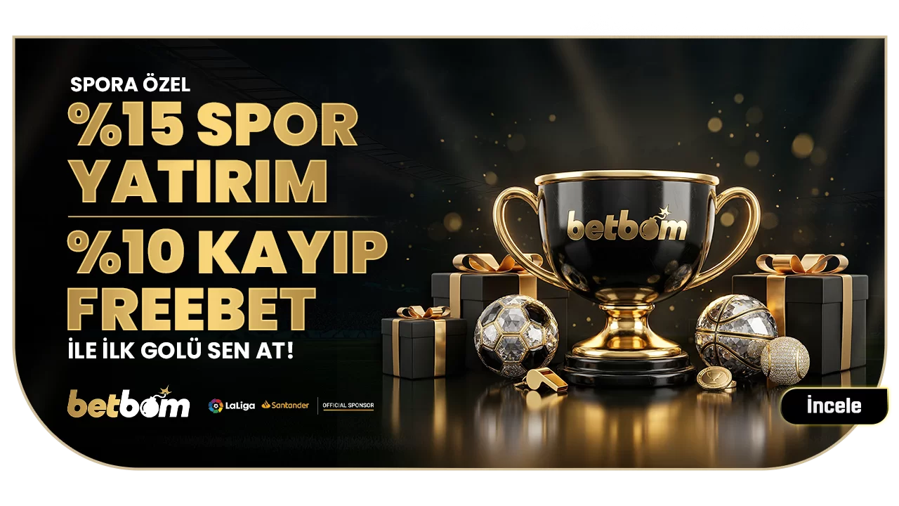 SPOR ALANINDA ÇEVRİMSİZ %15 YATIRIM BONUSU + %10 KAYIP FREEBET