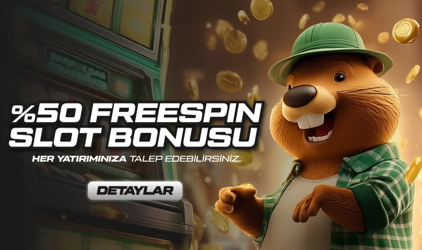 SLOT SEVERLERE ÖZEL %50 FREESPIN BONUSU!
