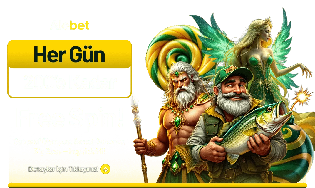 HER GÜN 200'E KADAR FREE SPIN